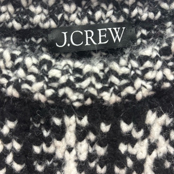 J Crew Jacquard Faie isle sweater Black,Small, Preppy. Cabincore, Wool, Holiday - Picture 4 of 16